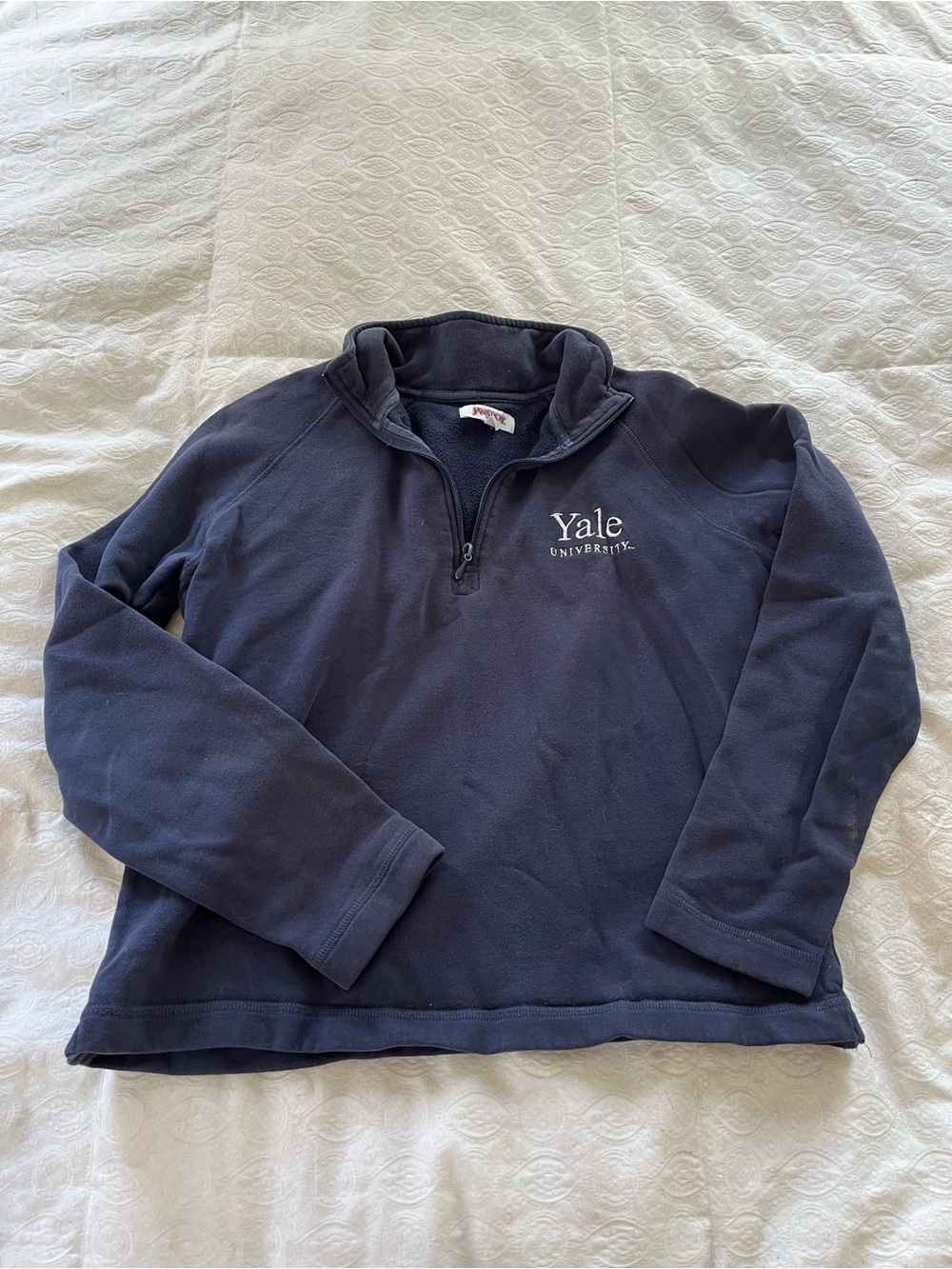 Navy Yale University Quarter-Zip Pullover size medium
